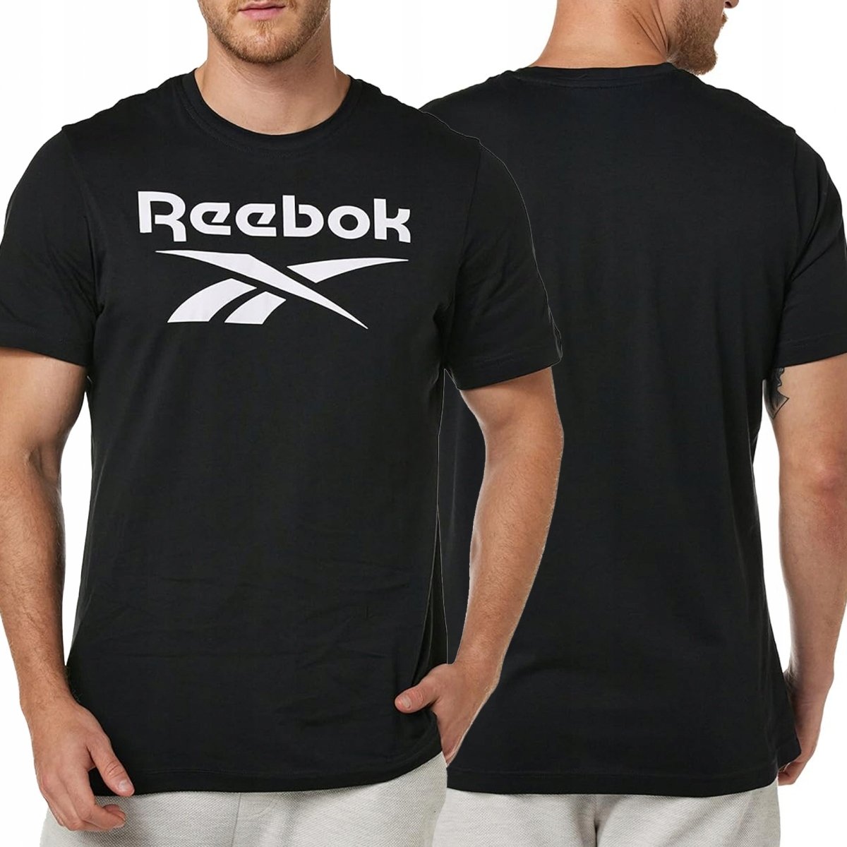 Reebok t-shirt koszulka męska czarna bawełna Big Logo Tee HD4222 M