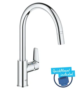 Grohe Start Edge - Bateria zlewozmywakowa z wyciąganą wylewką, chrom 30551000 - Baterie kuchenne - miniaturka - grafika 1