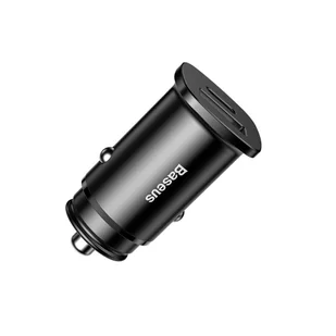 Baseus Square PPS inteligentna ładowarka samochodowa z portami USB Quick Charge 4.0 QC 4.0 i USB-C PD 3.0 SCP czarny (CCALL-AS01) - Ładowarki samochodowe - miniaturka - grafika 2