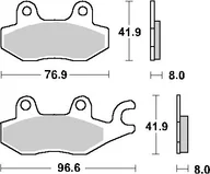 Klocki hamulcowe - Sbs Klocki Hamulcowe Kh165 / Kh215 Racing Dual Carbon Kolor Czarny - miniaturka - grafika 1
