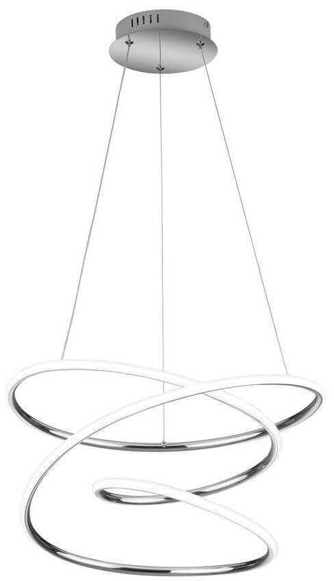 Lampa wisząca Eko-Light Wisząca lampa NEMENIA DL106-37051 RL Light LED 36W 4000K pofalowana chrom