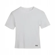 Koszulki i topy damskie - Koszulka damska adidas Y-3 Fitted SS Tee elastyczna 100% bawełna roz. M - miniaturka - grafika 1