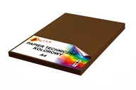 Szkolne artykuły papiernicze - Papier techniczny A4 220g brązowy ciemny 50 arkuszy - miniaturka - grafika 1