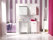 Szafki łazienkowe - Cersanit Szafka Olivia pod umywalkę Cersania 40 cm biała - miniaturka - grafika 1