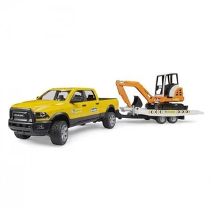 BRUDER Auto Dodge RAM 2500 Service z przyczepką i mini koparką - Samochody i pojazdy dla dzieci - miniaturka - grafika 1