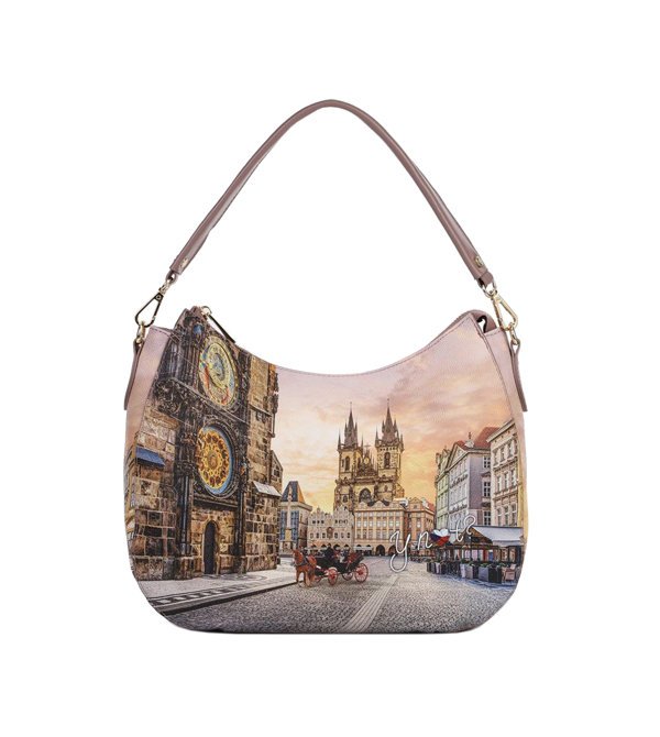 Torebka damska Ynot Milano z nadrukiem Pragi