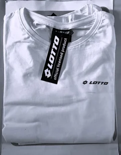 Koszulka t-shirt damska biała Lotto basic XL 1 szt - Koszulki i topy damskie - miniaturka - grafika 1