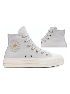Converse Sneakersy "Chuck Taylor Lift Platform" w kolorze szarym - Trampki damskie - miniaturka - grafika 1