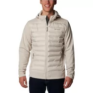 Bluzy męskie - Columbia Męska bluza z kapturem Out-Shield z izolacją na zamek błyskawiczny, ciemny kamień, XXL, Ciemny kamień, XXL - miniaturka - grafika 1