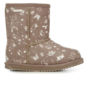 Buty Emu Australia Woodland Brumby K12607MUSH - beżowe - Botki damskie - miniaturka - grafika 1