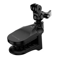 Paski, szelki, uprzęże foto - Mocowanie na kask PULUZ do kamer sportowych (DJI Action, GoPro Hero)(czarne) Puluz - miniaturka - grafika 1