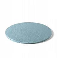 Dodatki do ciast w proszku - Podkład angielski pod tort jasno niebieski 30 cm GRUBY OKRĄGŁY WYTRZYMAŁY - miniaturka - grafika 1