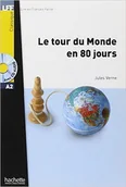 Książki do nauki języka francuskiego - Hachette Le Tour du Monde en 80 Jours + CD - miniaturka - grafika 1