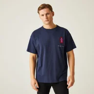 Koszulki sportowe męskie - Regatta Christian Lacroix Męska koszulka z krótkim rękawem Aramon Granatowy, Cotton, Rozmiar: 2XL - miniaturka - grafika 1