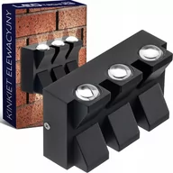 Lampy ogrodowe - Lampa ścienna elewacyjna LED 6W 540lm Kinkiet zewnętrzny ogrodowy - miniaturka - grafika 1