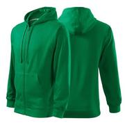 Moda i Uroda OUTLET - Bluza zieleń trawy męska z logo na sercu z nadrukiem logo firmy 300g 410 kolor 16 bluza trendy zipper - miniaturka - grafika 1