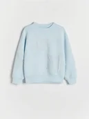 Bluzki dla dziewczynek - Reserved - Bluza w gwiazdki - jasnoniebieski - miniaturka - grafika 1