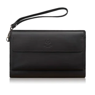 Saszetka męska skórzana do ręki elegancka brązowa AL-26-BR - Nerki - miniaturka - grafika 1