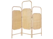 Parawany - 3-panelowy składany parawan pokojowy rattanowy 166 x 180 cm naturaly CARPI - miniaturka - grafika 1