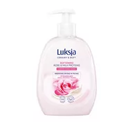 Mydła - LUKSJA Creamy & Soft Kremowe mydło w płynie Róża i Proteiny mleka, 500ml - miniaturka - grafika 1