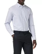 Koszule męskie - Jedwabna koszula męska Slim z długim rękawem z kołnierzem button-down Soft w paski Smart Business koszula biznesowa - miniaturka - grafika 1