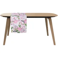 Obrusy i serwetki - Bieżnik w ptaszki 40 x 175 cm biało-różowy - miniaturka - grafika 1