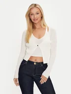 Swetry damskie - Guess Kardigan W4YR37 Z3G32 Biały Regular Fit - miniaturka - grafika 1