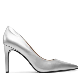 Szpilki Calvin Klein Heel Pump 90 - Met HW0HW02431 Srebrny - Czółenka - miniaturka - grafika 1