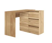 Biurka - Biurko narożne MEGAN N2 dąb złoty - miniaturka - grafika 1