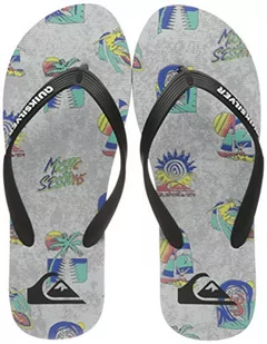 Quiksilver Męskie klapki Molokai Island Pulse, czarny - Czarny Bia?y Czarny - 42 EU - Klapki i japonki męskie - miniaturka - grafika 1