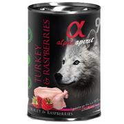 Mokra karma dla psów - Alpha Spirit Adult All Breed Turkey & Raspberries 400g - mokra karma dla dorosłych psów wszystkich ras indyk i maliny 400g Dostawa GRATIS od 99 zł - miniaturka - grafika 1