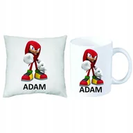 Gadżety dla niej i dla niego - ZESTAW PREZENT PODUSZKA + KUBEK Knuckles Echidna - miniaturka - grafika 1