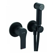 Baterie bidetowe - KLUDI 489983965 ZENTA SL zestaw higieniczny - komplet; czarny mat - miniaturka - grafika 1