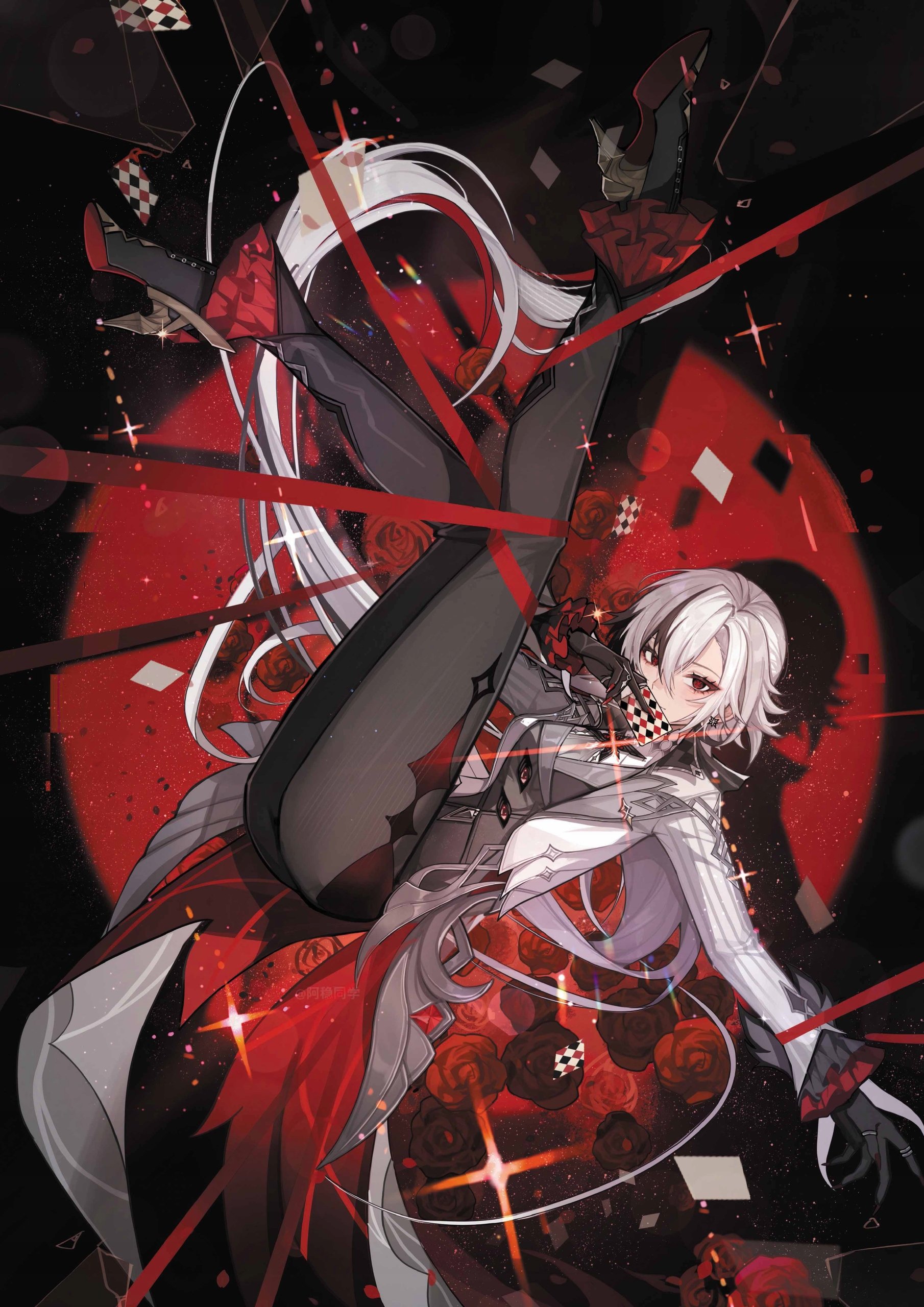 Plakat A1 Genshin Impact Anime Gra Arlecchino