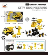 Samochody i pojazdy dla dzieci - DLA NAJMŁODSZYCH ROZKRĘCANA WYWROTKA POJAZDY - miniaturka - grafika 1