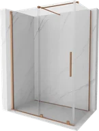 Kabiny prysznicowe - Mexen Velar kabina prysznicowa rozsuwana 140x85 cm, transparent, miedź szczotkowana - 871-140-085-01-65 - miniaturka - grafika 1