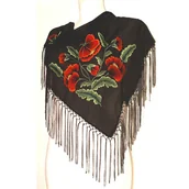 Apaszki i szaliki damskie - Chusta MAKI (classic handmade embroidery)_mniejsza - miniaturka - grafika 1