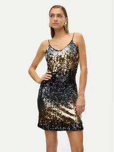 Vero Moda Sukienka koktajlowa Ria 10317316 Czarny Regular Fit - Sukienki - miniaturka - grafika 1