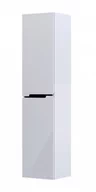 Szafki łazienkowe - Oristo Słupek wiszący SILVER UNI 35 cm, UNIWERSALNY BIAŁY POŁYSK, LISTWA CZARNY OR33-SB1D-35-1-V6 - miniaturka - grafika 1