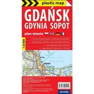 Atlasy i mapy - Plastic map Gdańsk Gdynia Sopot 1:26 000 - miniaturka - grafika 1