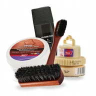 Środki do obuwia i ubrań - Tłuszcz i Beżowa Pasta do Butów ze Szczotkami i Szmatką Palc Zestaw 5w1 - miniaturka - grafika 1