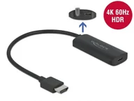Adaptery i przejściówki - DeLOCK 63251 adapter kablowy HDMI Typu A (Standard) USB Type-C Czarny - miniaturka - grafika 1