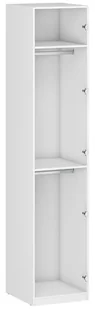 Biały korpus szafy z dwoma drążkami 50 cm T8-W97 - Szafy Biały korpus szafy z dwoma drążkami 50 cm T8-W97 - Szafy - miniaturka - grafika 1