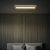 Lampy sufitowe - Briloner Lampa sufitowa LED Remsa, 20x60,5 cm, tworzywo sztuczne, czarna - miniaturka - grafika 1