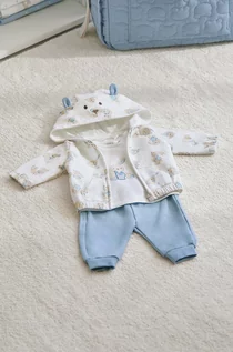 Dresy i komplety dla chłopców - Mayoral Newborn dres niemowlęcy kolor niebieski - grafika 1