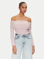 Bluzki damskie - ONLY Bluzka Glamour 15339759 Różowy Slim Fit - miniaturka - grafika 1