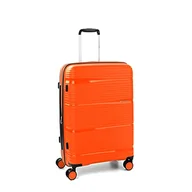 Walizki - RONCATO R-Lite Średni sztywny wózek rozszerzalny 4 koła z tsa, Pomarańczowy, Rozszerzalna twarda walizka średniej wielkości z 4 podwójnymi kołami skrętnymi - miniaturka - grafika 1