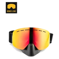 Gogle narciarskie - Gogle na Skuter Śnieżny Jethwear Phase Jethwear/Czerwone + Żółta Zapasowa Szybka - miniaturka - grafika 1