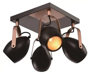 Candellux Lampa czarno-miedziana regulowana plafon E14 4x40W Anica 98-83128 98-83128 - Lampy ścienne - miniaturka - grafika 1