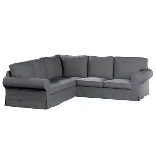 Pokrowiec na sofę narożną Ektorp, DEKORIA, ciemno szary melanż, 240/136x82x73 cm - Pokrowce na meble Pokrowiec na sofę narożną Ektorp, DEKORIA, ciemno szary melanż, 240/136x82x73 cm - Pokrowce na meble - miniaturka - grafika 1